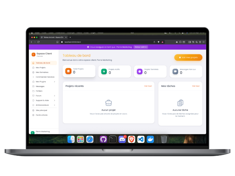 Computer showing Foxcase interface
